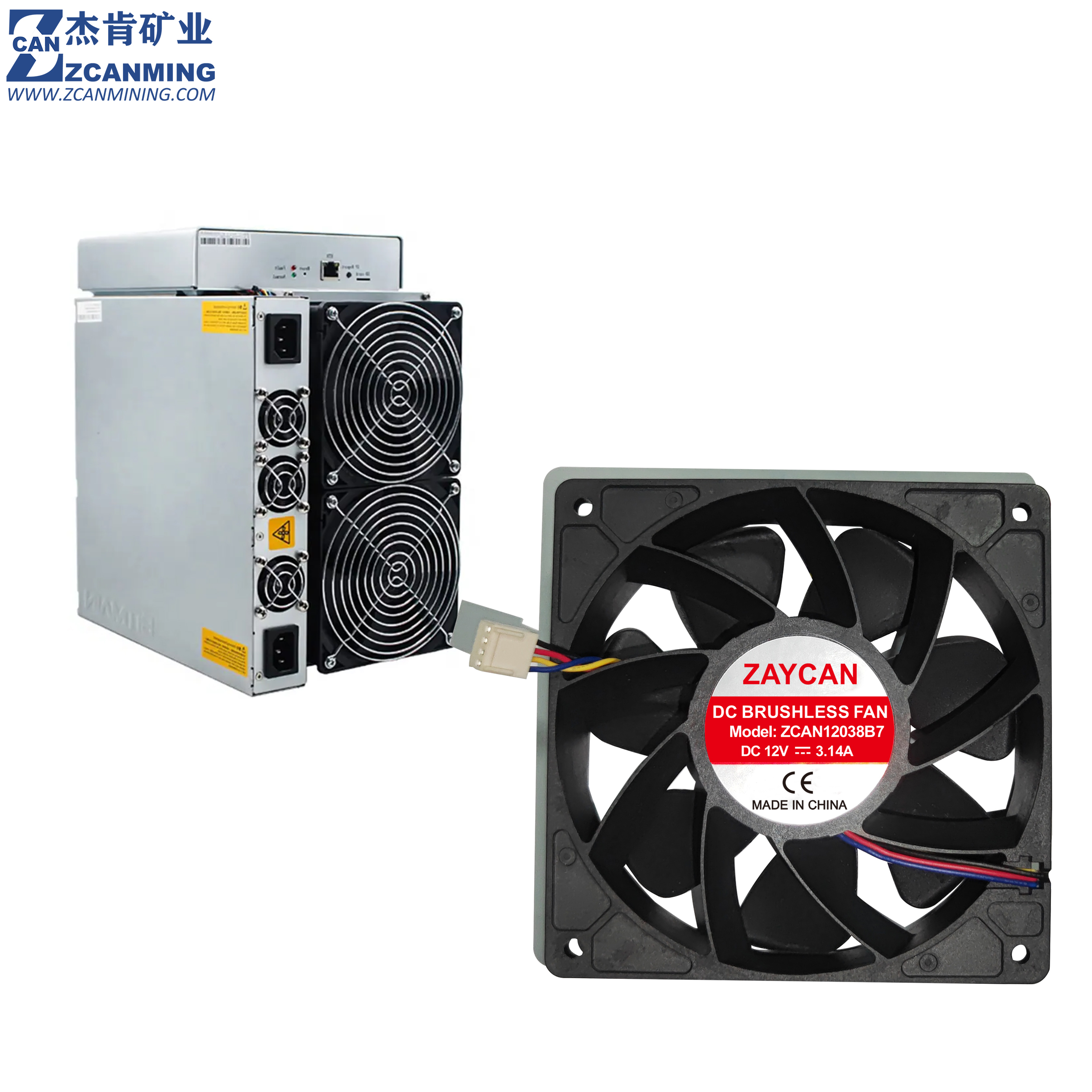 6500RPM Miner Fan 120*120*38mm